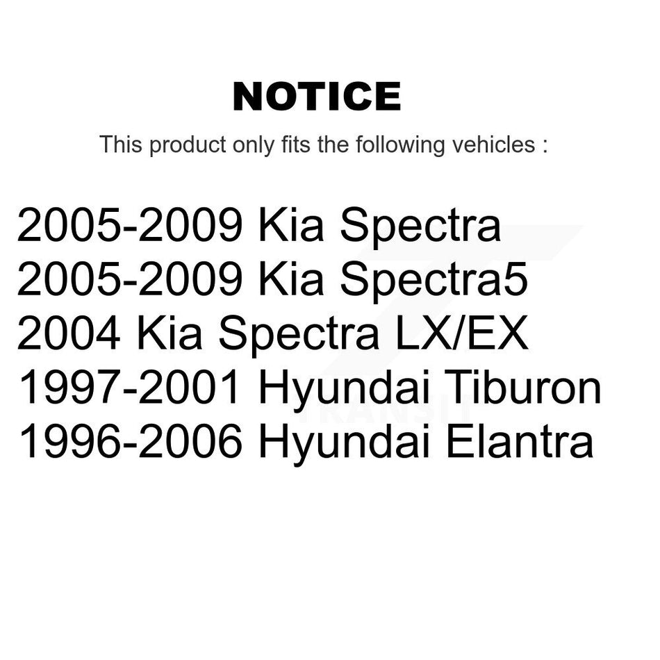 Front Suspension Strut Shock Mounting Pair For Hyundai Elantra Kia Spectra Spectra5 K73-100101
