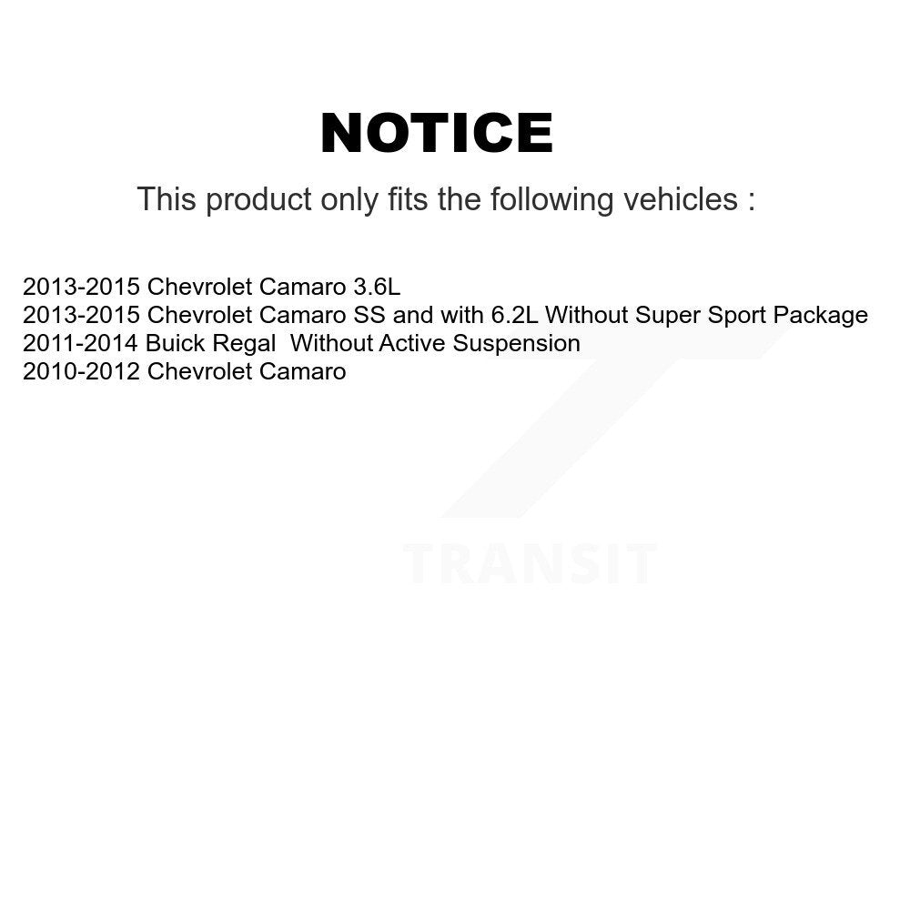 Front Suspension Strut Shock Mounting Pair For Chevrolet Camaro Buick Regal K73-100158