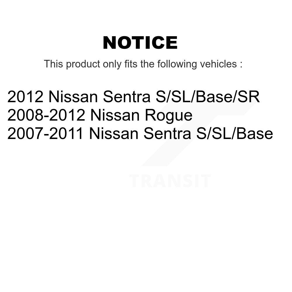 Front Suspension Strut Shock Mounting Kit For Nissan Rogue Sentra K73-100183