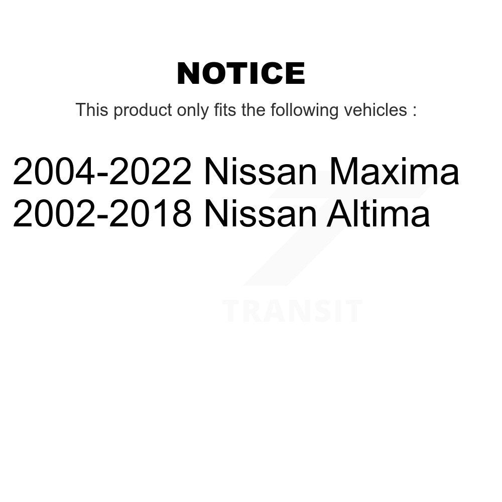 Rear Suspension Strut Shock Mounting Pair For Nissan Altima Maxima K73-100204