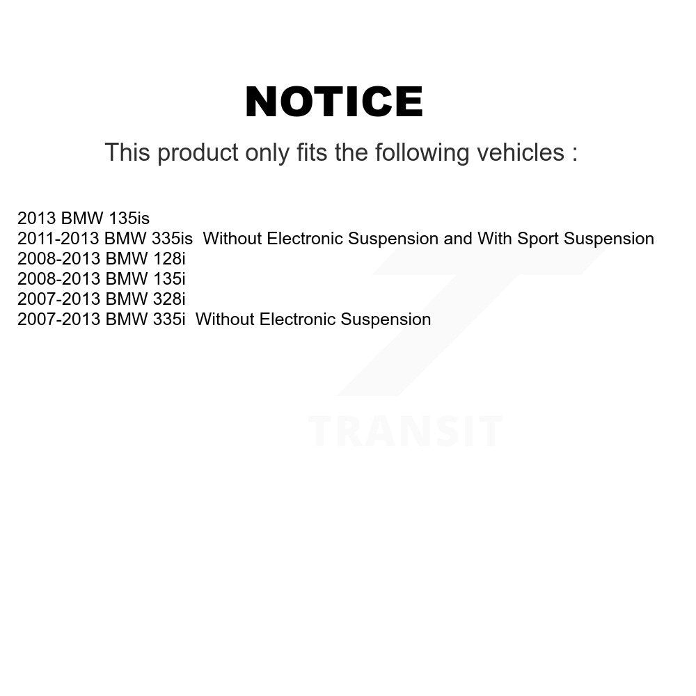 Front Rear Suspension Strut Shock Mounting Kit For BMW 328i 335i 128i 135i 335is 135is K73-100221