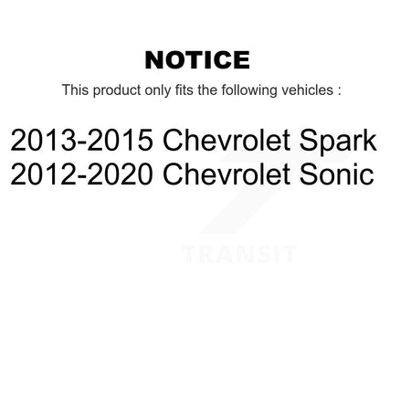 Front Suspension Strut Shock Mounting Pair For Chevrolet Sonic Spark K73-100239