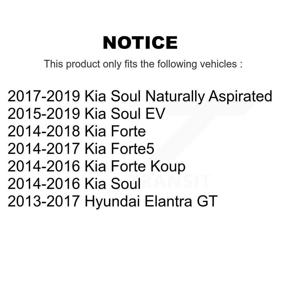 Front Suspension Strut Shock Mounting Pair For Kia Soul Forte Hyundai Elantra GT Forte5 K73-100242