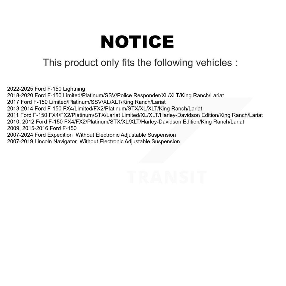 Front Suspension Strut Shock Mounting Pair For Ford F-150 Expedition Lincoln Navigator K73-100249