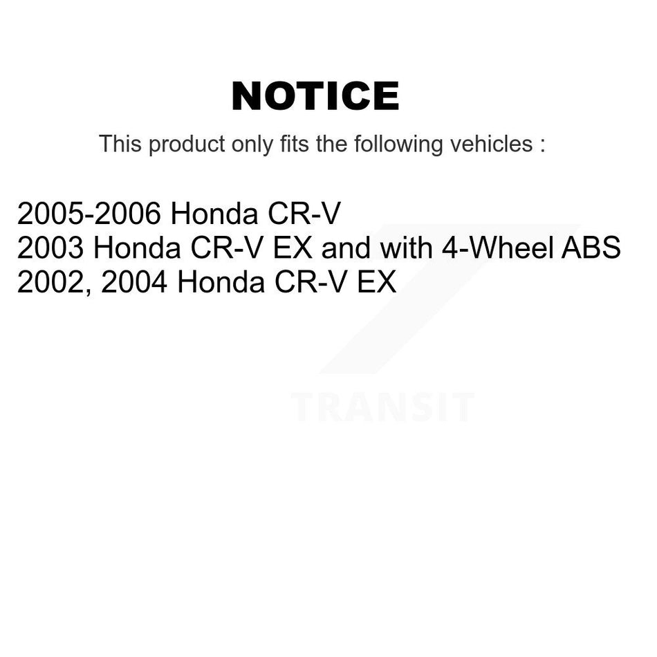 Front Wheel Bearing And Tie Rod End Kit For Honda CR-V K77-100024