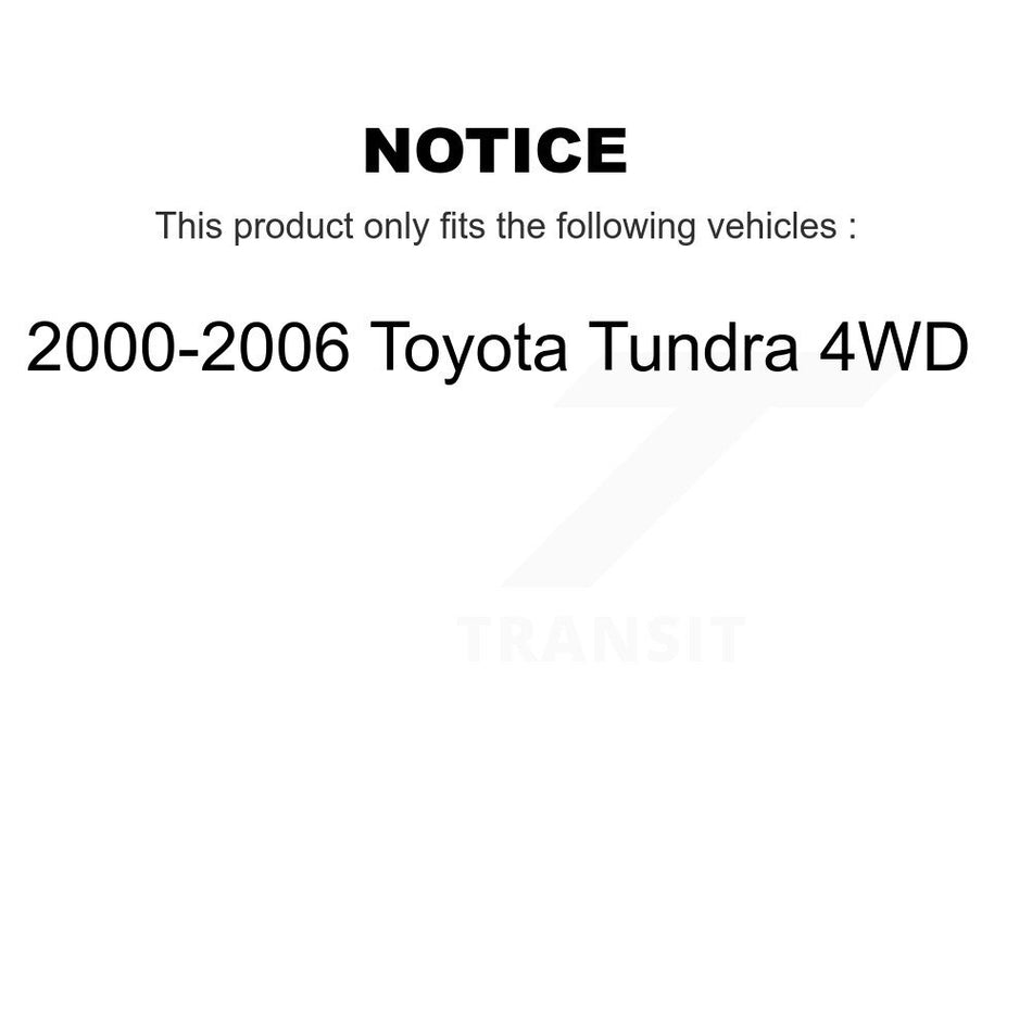 Rear Suspension Shock Absorbers Pair For 2000-2006 Toyota Tundra 4WD K78-100381