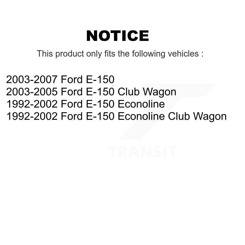Front Suspension Shock Absorbers Pair For Ford E-150 Econoline Club Wagon K78-100651