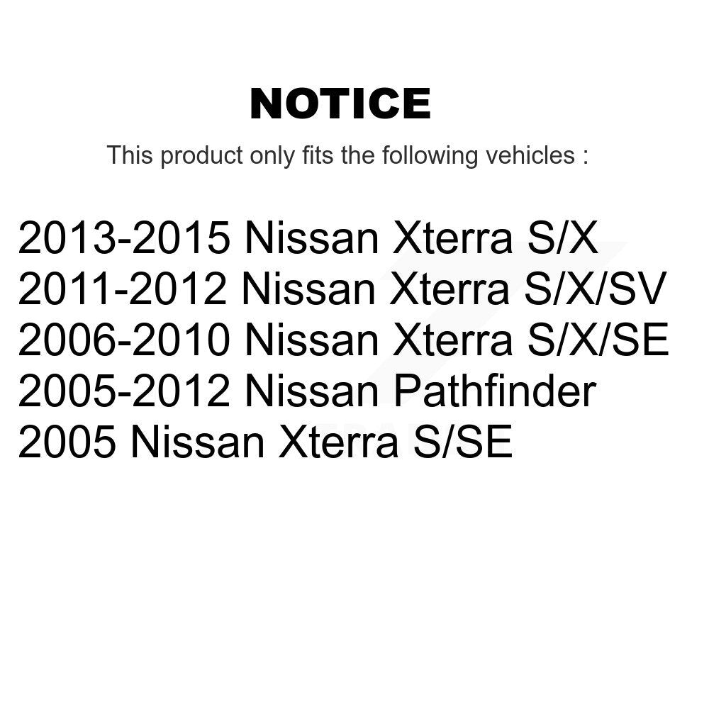Front Suspension Struts Pair For Nissan Pathfinder Xterra K78-100673