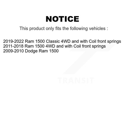 Front Suspension Struts Pair For Ram 1500 Classic Dodge K78-100691