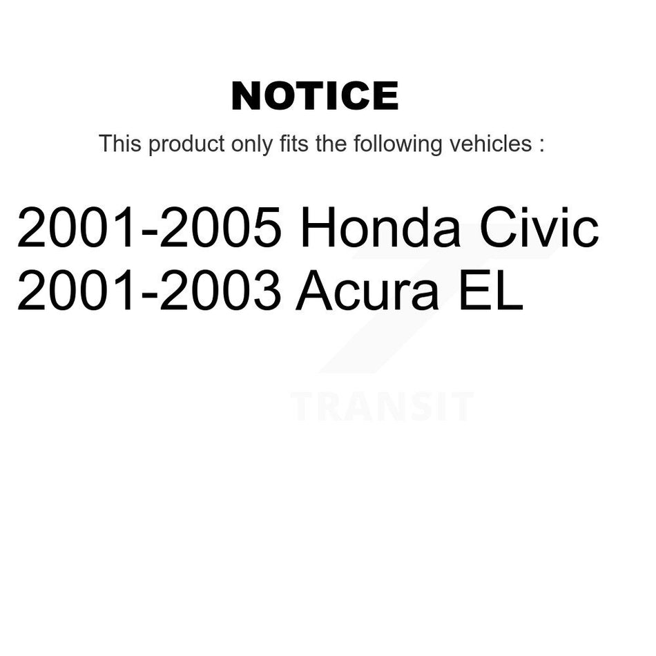 Rear Suspension Struts Pair For Honda Civic Acura EL K78-100717