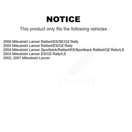 Rear Suspension Struts Pair For Mitsubishi Lancer K78-100721