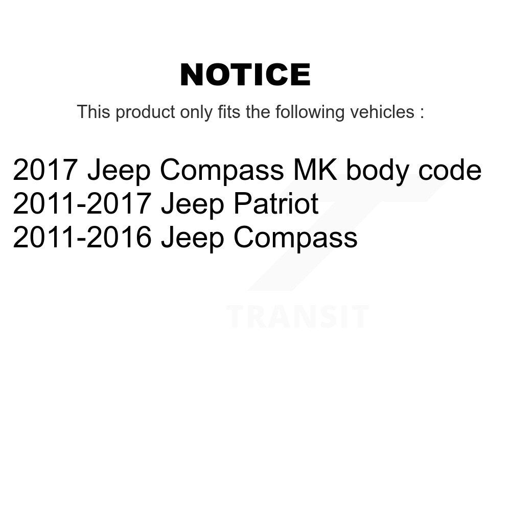 Rear Suspension Struts Pair For Jeep Patriot Compass K78-100738