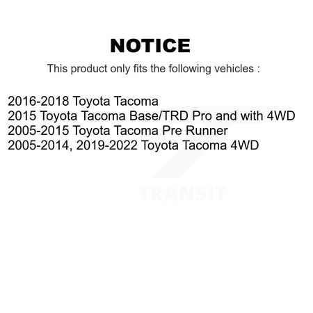 Front Rear Suspension Struts Kit For Toyota Tacoma K78-100904