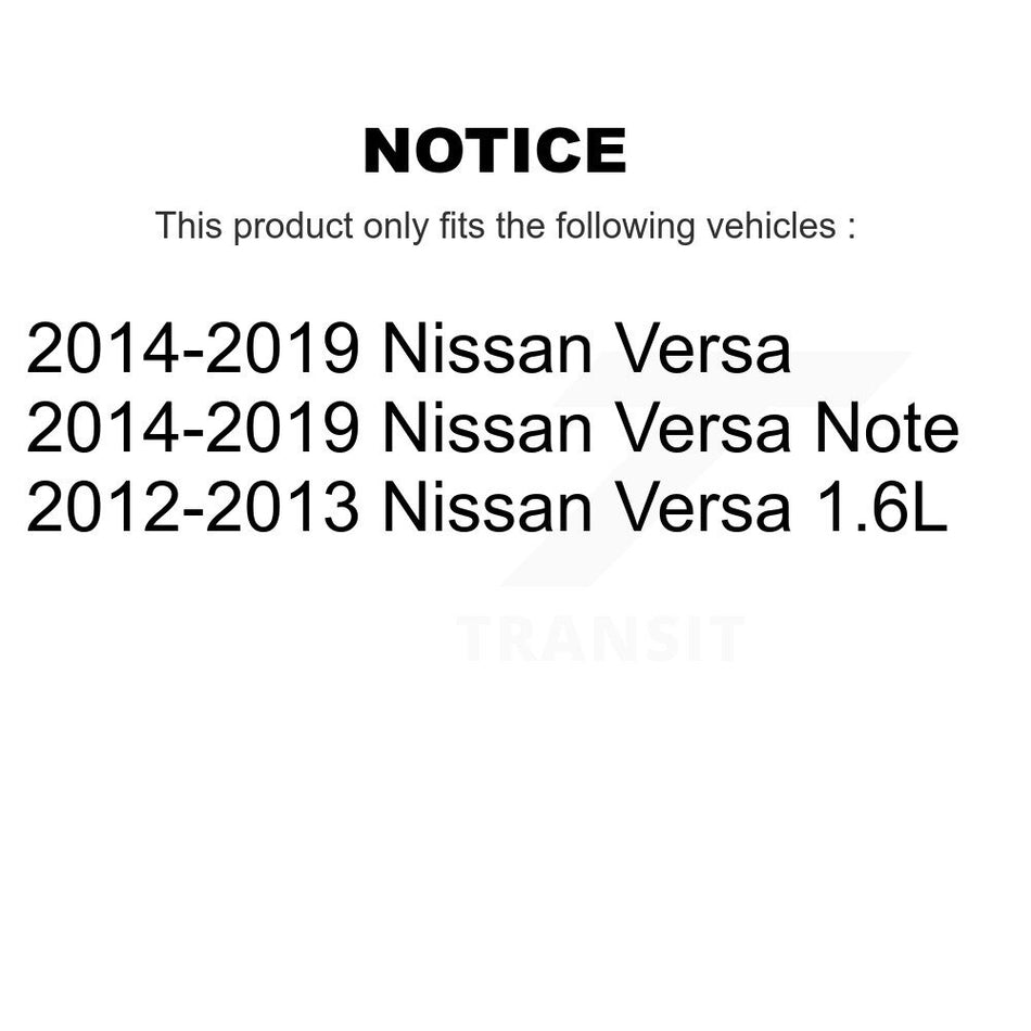 Front Rear Suspension Struts And Shock Absorbers Kit For Nissan Versa Note K78-100956