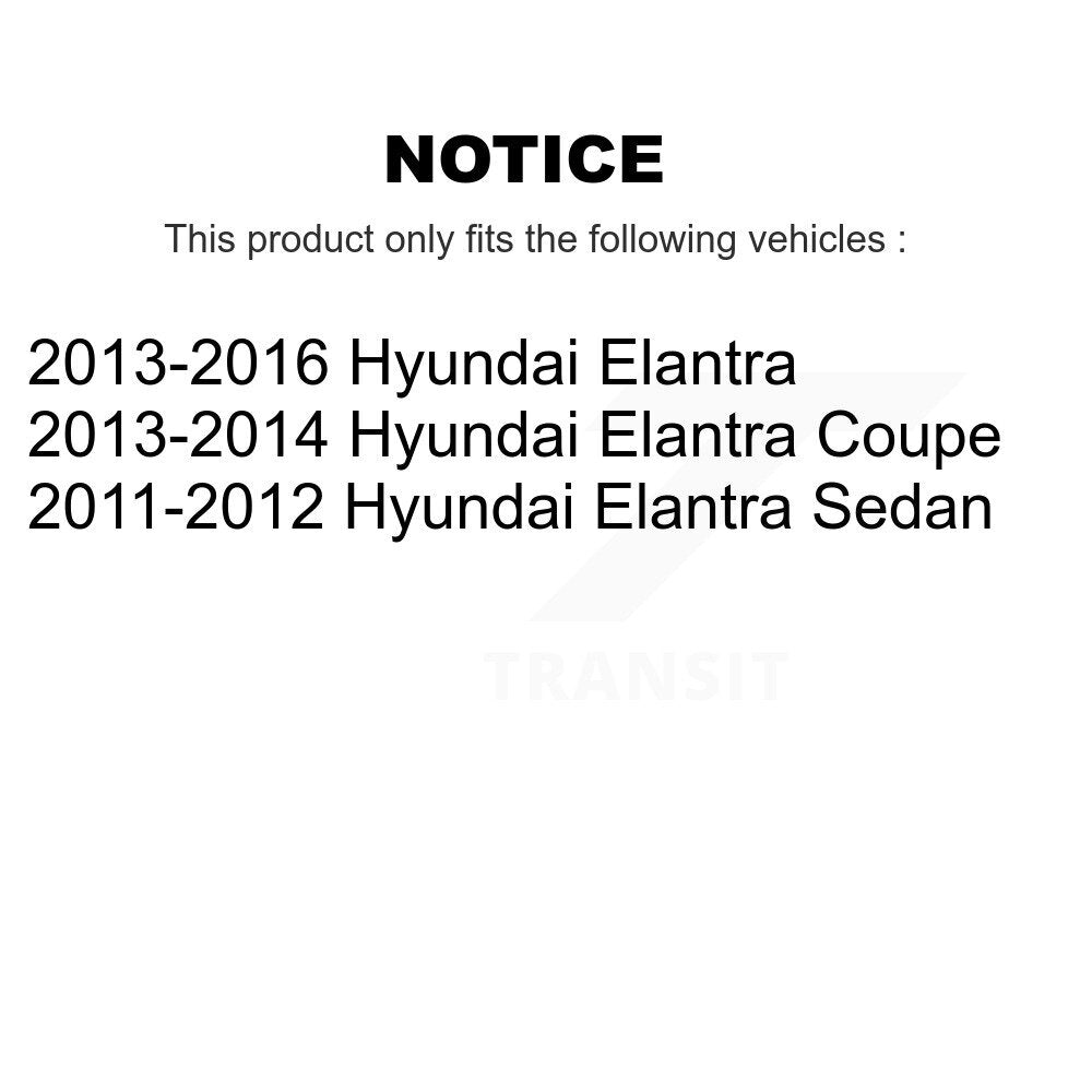 Front Rear Suspension Struts And Shock Absorbers Kit For Hyundai Elantra Coupe K78-100958