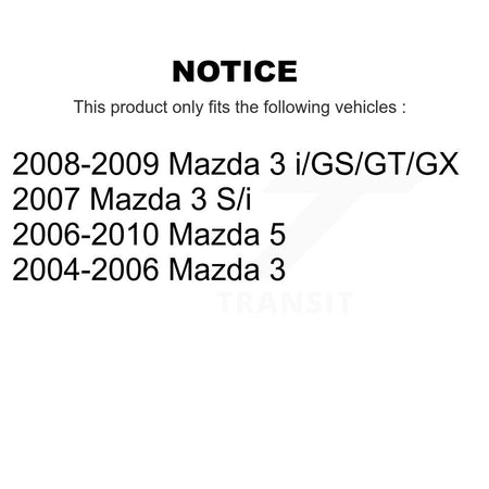 Front Rear Suspension Struts And Shock Absorbers Kit For Mazda 3 5 K78-100976