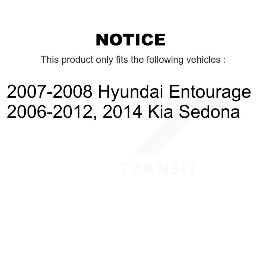 Front Rear Suspension Struts And Shock Absorbers Kit For Kia Sedona Hyundai Entourage K78-100996
