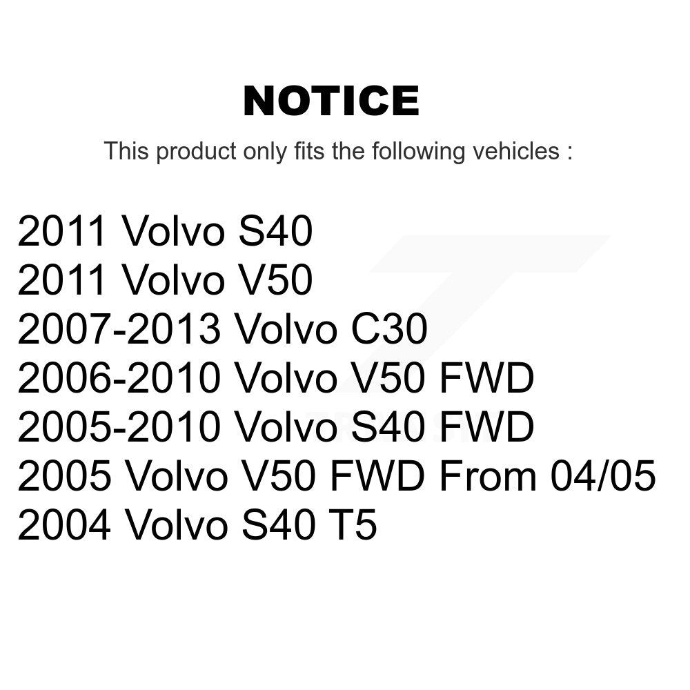Front Rear Suspension Struts And Shock Absorbers Kit For Volvo S40 C30 V50 K78-101015