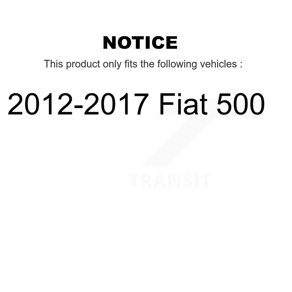 Rear Suspension Shock Absorbers Pair For 2012-2017 Fiat 500 K78-101042