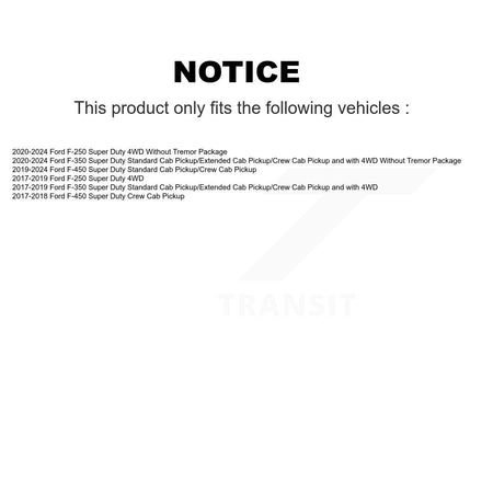 Rear Suspension Shock Absorbers Pair For Ford F-350 Super Duty F-250 F-450 K78-101066