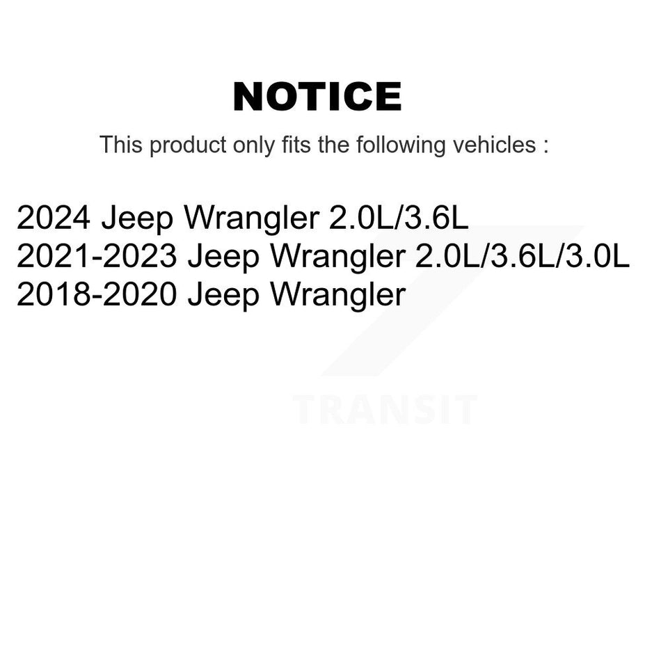 Rear Suspension Shock Absorbers Pair For Jeep Wrangler K78-101067
