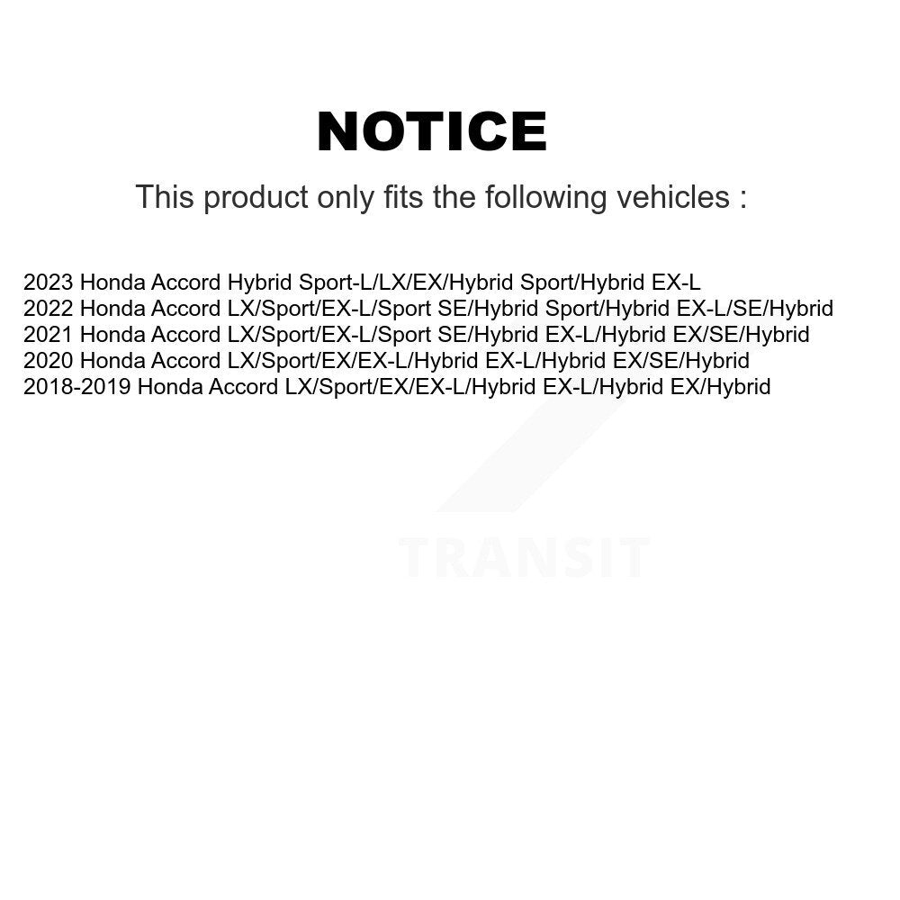 Rear Suspension Shock Absorbers Pair For Honda Accord K78-101069