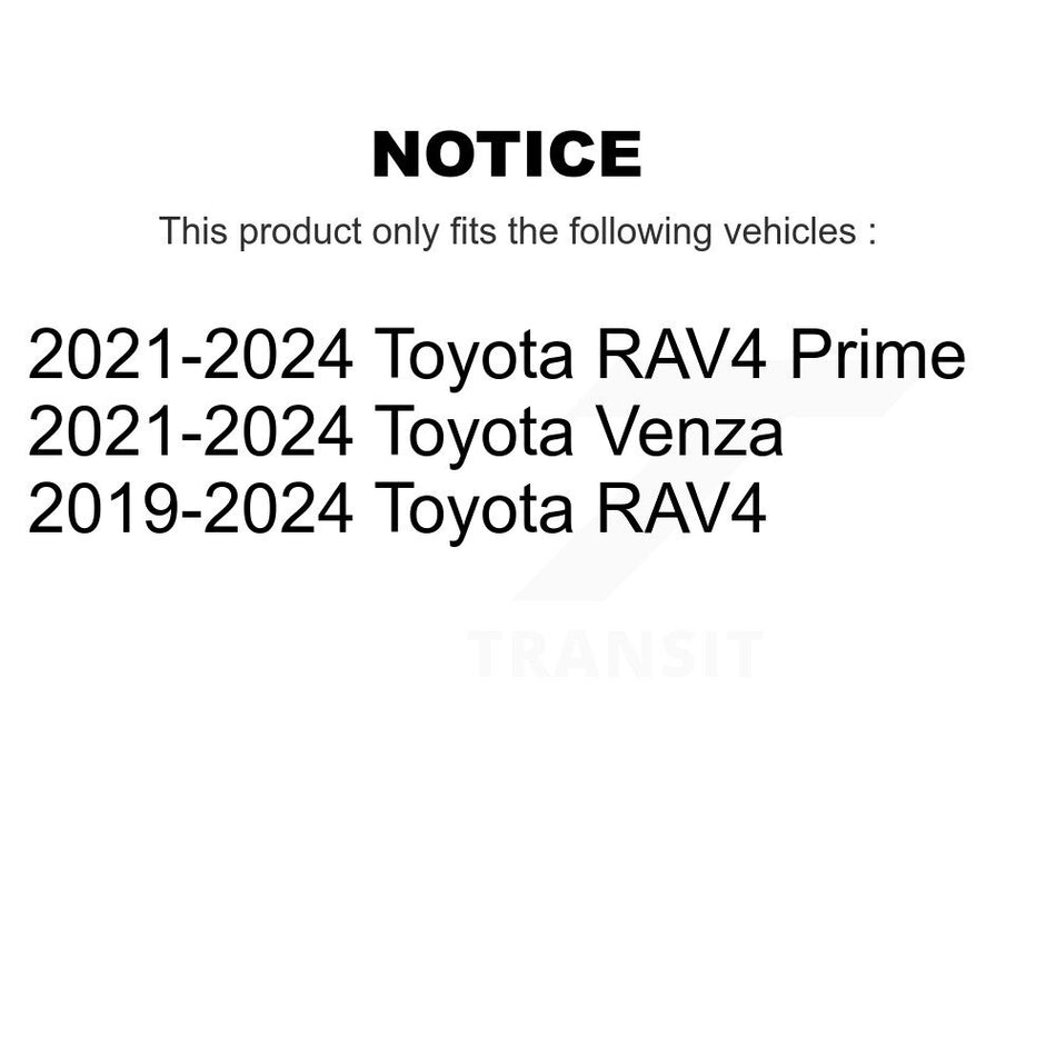 Rear Suspension Shock Absorbers Pair For Toyota RAV4 Prime Venza K78-101073