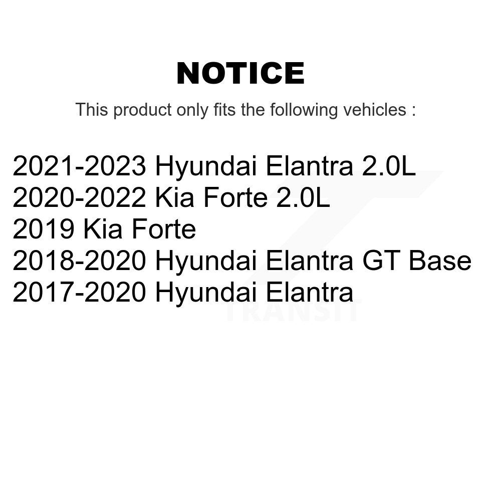 Rear Suspension Shock Absorbers Pair For Hyundai Elantra Kia Forte GT K78-101076