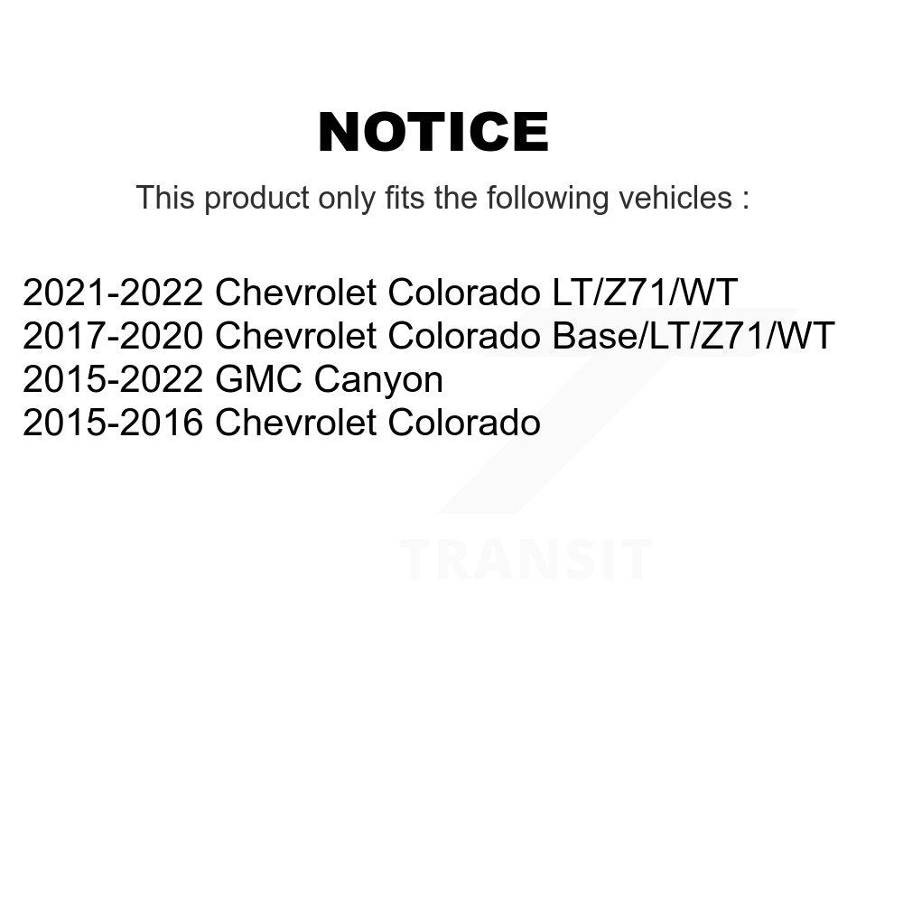 Rear Suspension Shock Absorbers Pair For Chevrolet Colorado GMC Canyon K78-101088