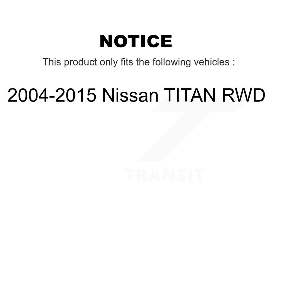 Rear Suspension Shock Absorbers Pair For 2004-2015 Nissan TITAN RWD K78-101099