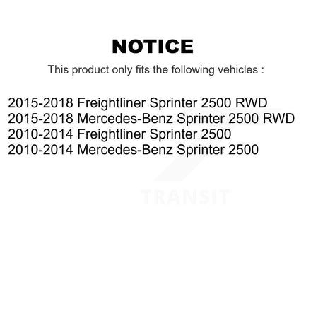 Rear Suspension Shock Absorbers Pair For Sprinter 2500 Mercedes-Benz Freightliner K78-101111