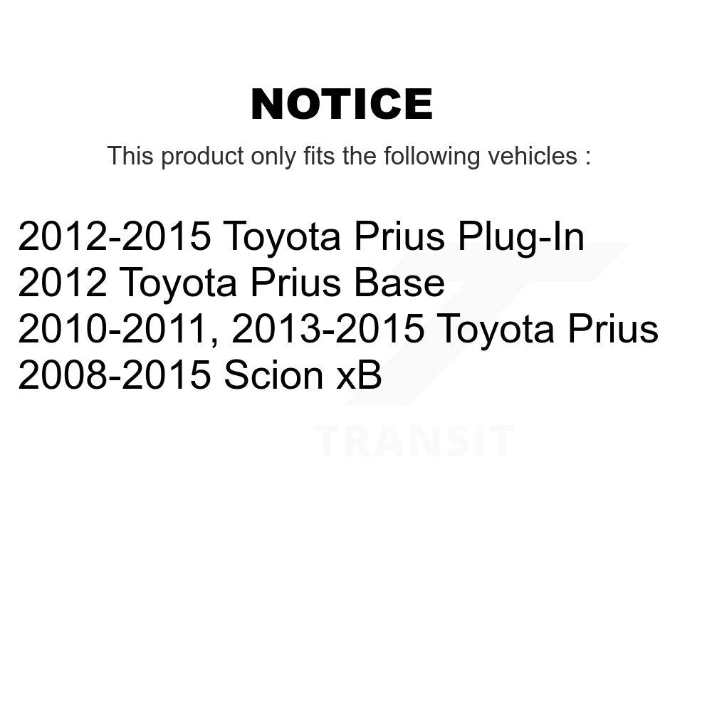 Rear Suspension Shock Absorbers Pair For Toyota Prius Scion xB Plug-In K78-101121