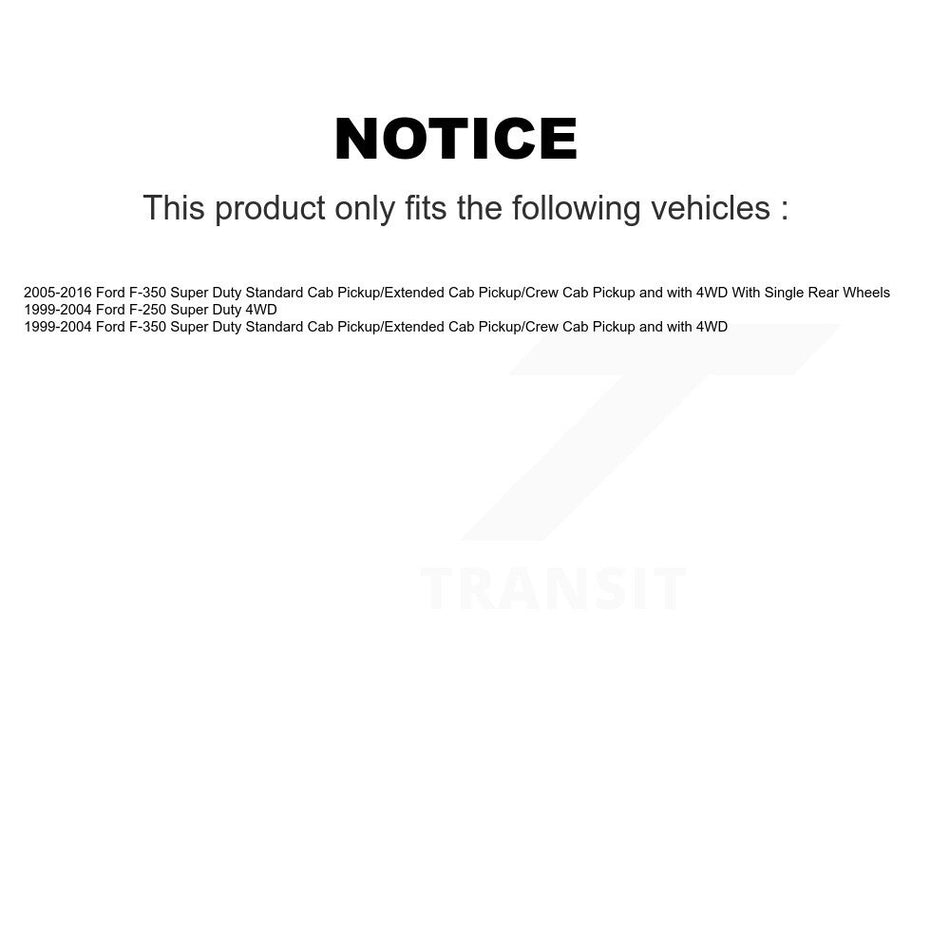 Rear Suspension Shock Absorbers Pair For Ford F-350 Super Duty F-250 K78-101129