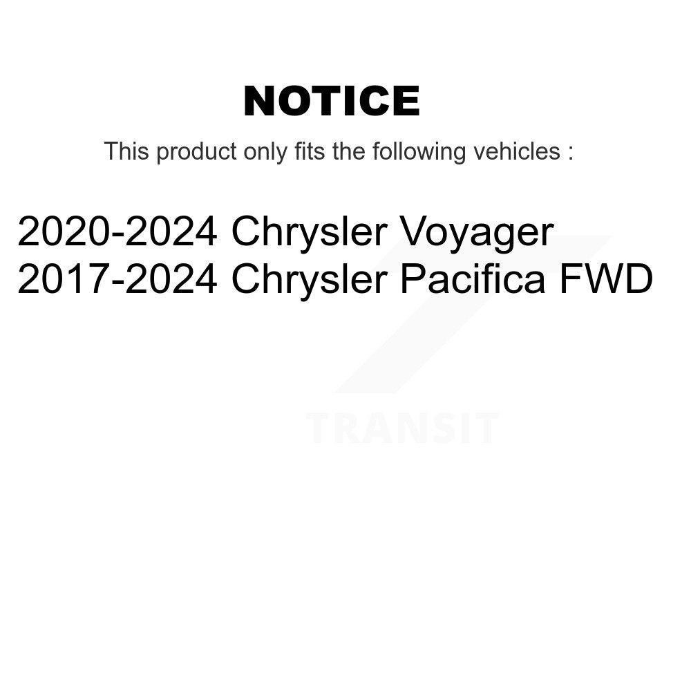 Rear Suspension Shock Absorbers Pair For Chrysler Pacifica Voyager K78-101133