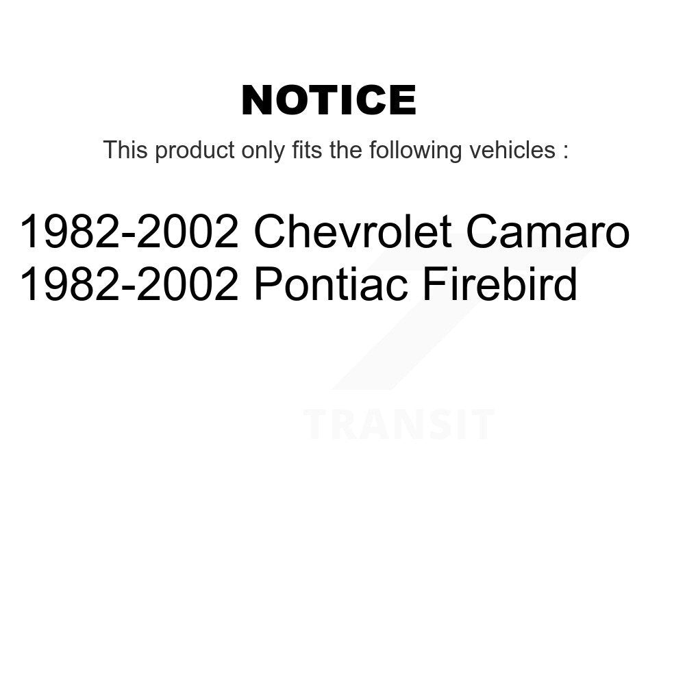 Rear Suspension Shock Absorbers Pair For 1982-2002 Chevrolet Camaro Pontiac Firebird K78-101138