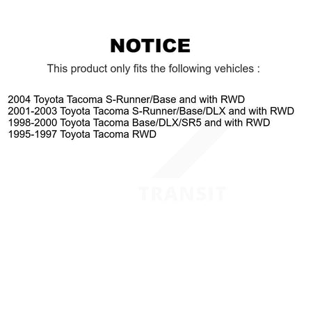 Front Rear Suspension Shock Absorbers Kit For Toyota Tacoma K78-101146