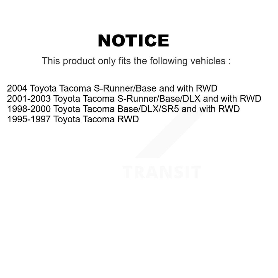 Front Rear Suspension Shock Absorbers Kit For Toyota Tacoma K78-101146