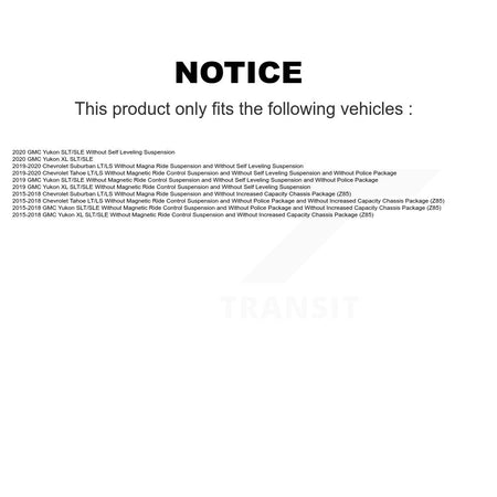 Front Rear Suspension Struts Kit For Chevrolet GMC Tahoe Yukon XL Suburban K78-101188