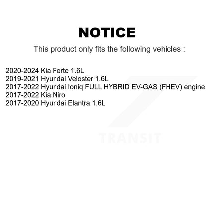 Rear Suspension Shock Absorbers Pair For Hyundai Elantra Kia Forte Ioniq Niro Veloster K78-101219