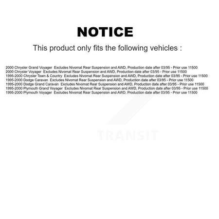 Front Strut Spring Kit For Dodge Caravan Grand Plymouth Voyager Chrysler Town & Country K78A-100070
