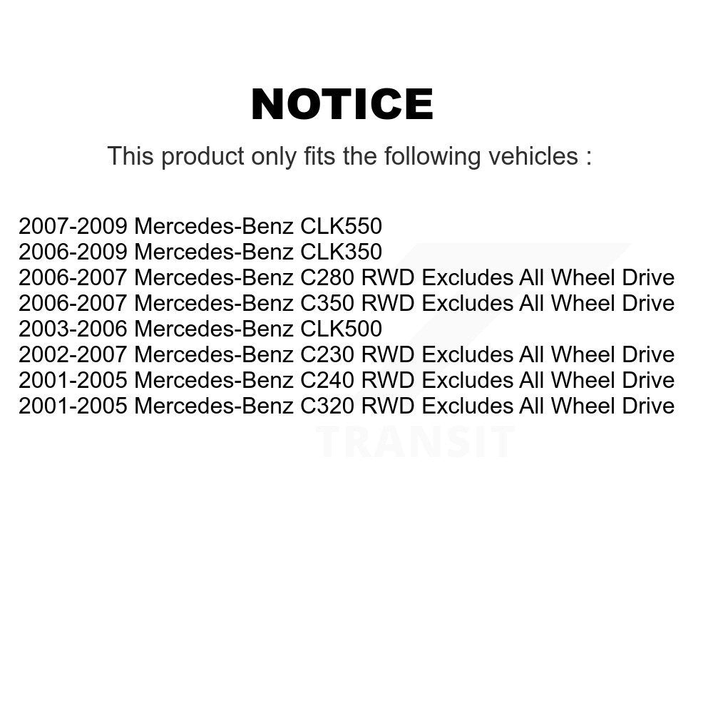 Front Strut Spring Pair For Mercedes-Benz C230 C240 C280 CLK350 C320 CLK500 CLK550 C350 K78A-100440