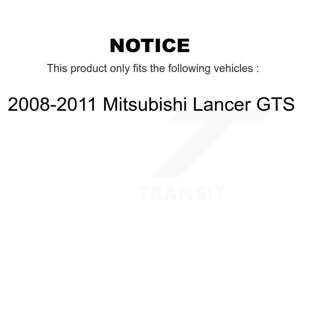 Front Complete Shocks Strut Coil Spring Assembly Kit For 2008-2011 Mitsubishi Lancer GTS K78A-100450