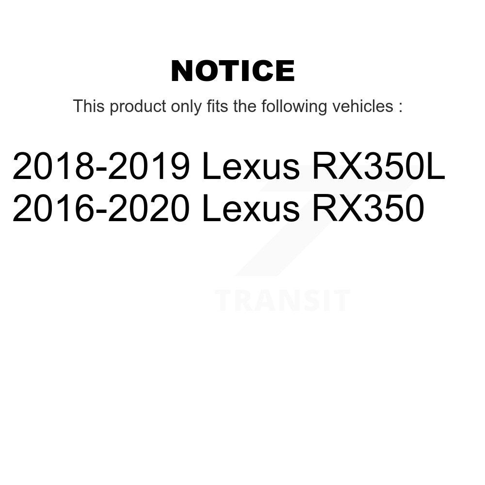 Front Complete Shocks Strut And Coil Spring Mount Assemblies Kit For Lexus RX350 RX350L K78A-100529