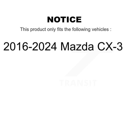 Front Complete Shocks Strut & Coil Spring Mount Assemblies Kit For 2016-2024 Mazda CX-3 K78A-100530