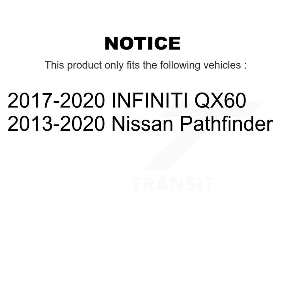 Front Rear Complete Shocks Strut And Coil Spring Kit For Nissan Pathfinder INFINITI QX60 K78M-100431