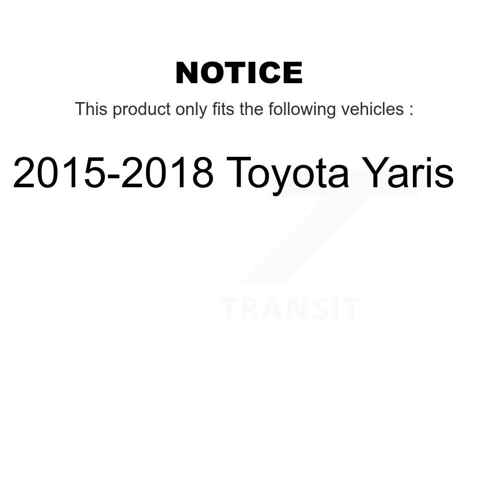 Front Rear Complete Shocks Strut & Coil Spring Assemblies Kit For 2015-2018 Toyota Yaris K78M-100450