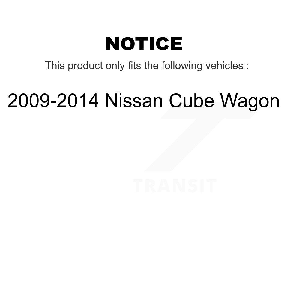 Front Rear Complete Shocks Strut & Coil Spring Mount Kit For 2009-2014 Nissan Cube Wagon K78M-100474