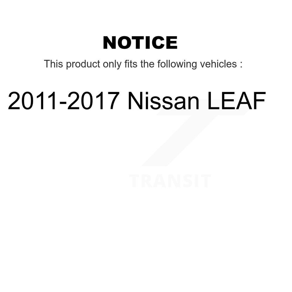 Front Rear Complete Shocks Strut & Coil Spring Assemblies Kit For 2011-2017 Nissan LEAF K78M-100476