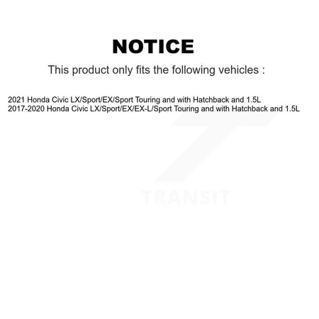 Front Rear Complete Shocks Strut And Coil Spring Mount Assemblies Kit For Honda Civic K78M-100479