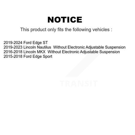 Front Rear Complete Shocks Strut And Coil Spring Kit For Ford Edge Lincoln Nautilus MKX K78M-100492